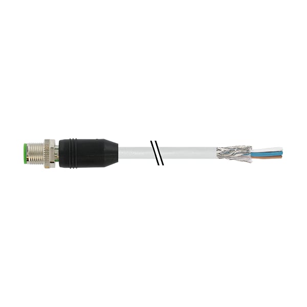 Murrelektronik M12 male 0 Degree shielded with cable, PUR 5x0.34 shielded gy 5m 7000-13101-3490500 - main